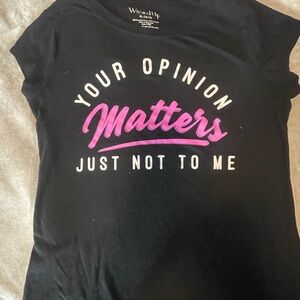 Wound Up Black and Pink Graphic Tee